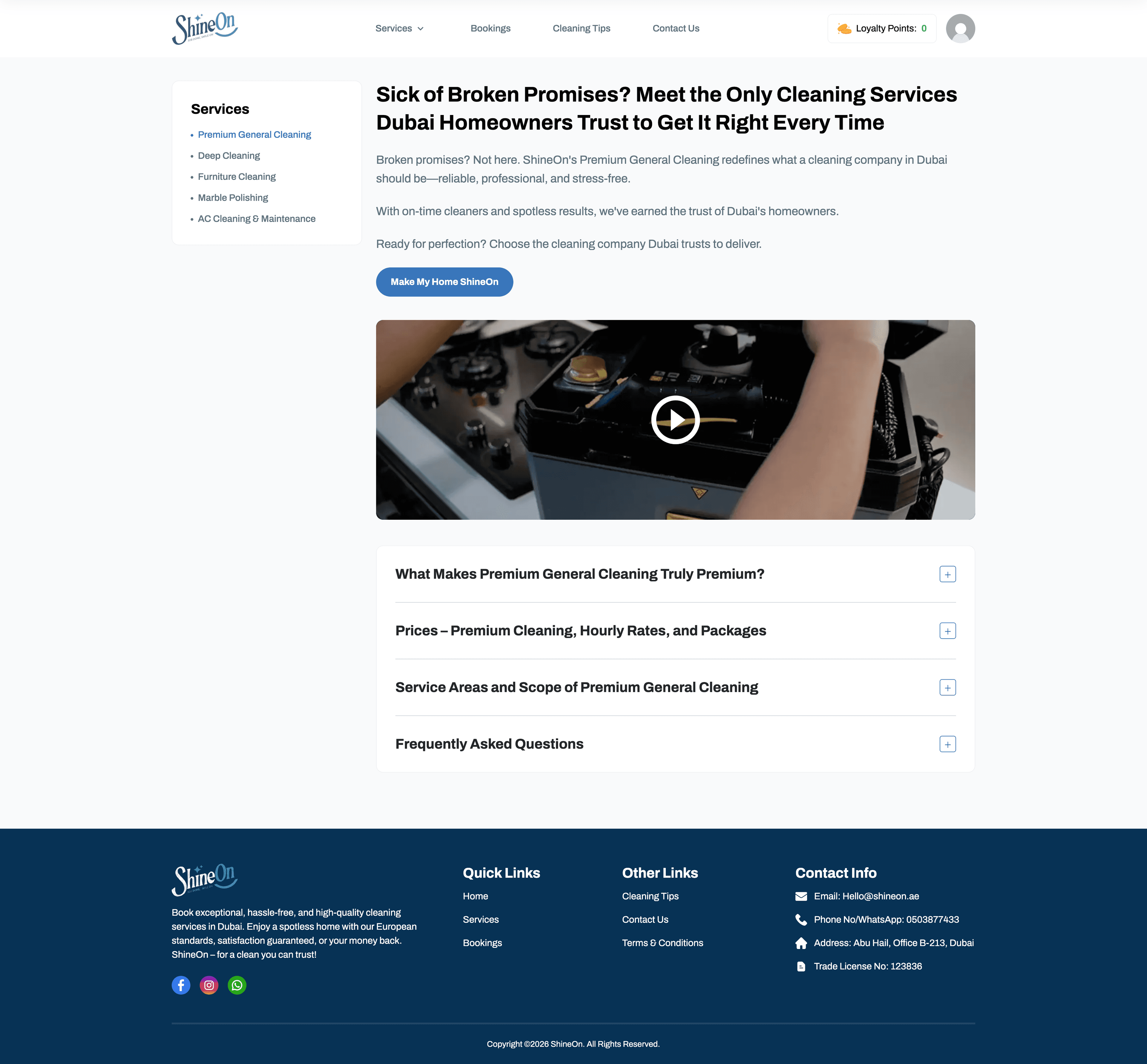 Premium General Cleaning